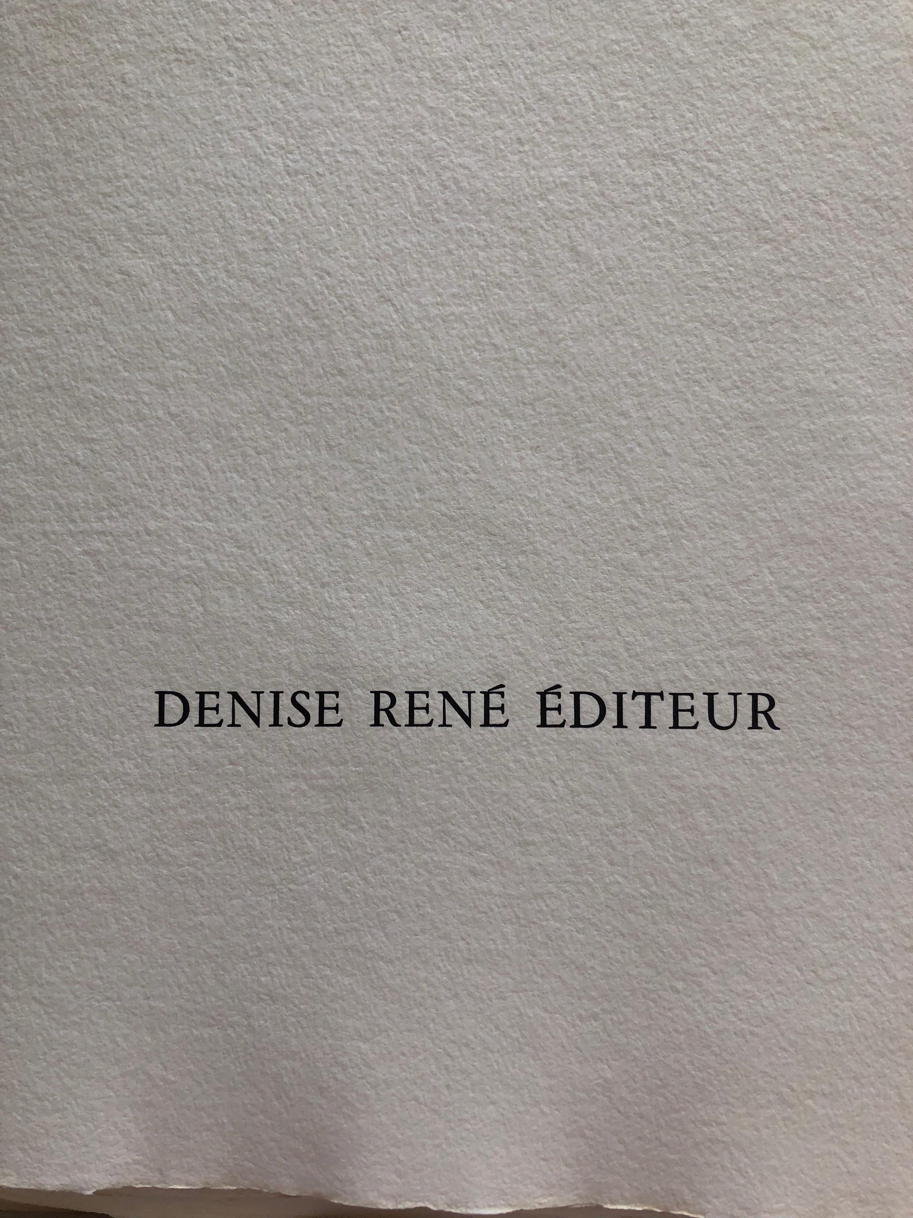 Gravure à l'aquatinte géométrique abstraite audacieuse d'avant-garde française, Op Art cinétique, Art cinétique 2