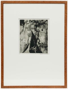 Jean Donnay (1897-1992) - Framed 20th Century Etching, Adam and Eve