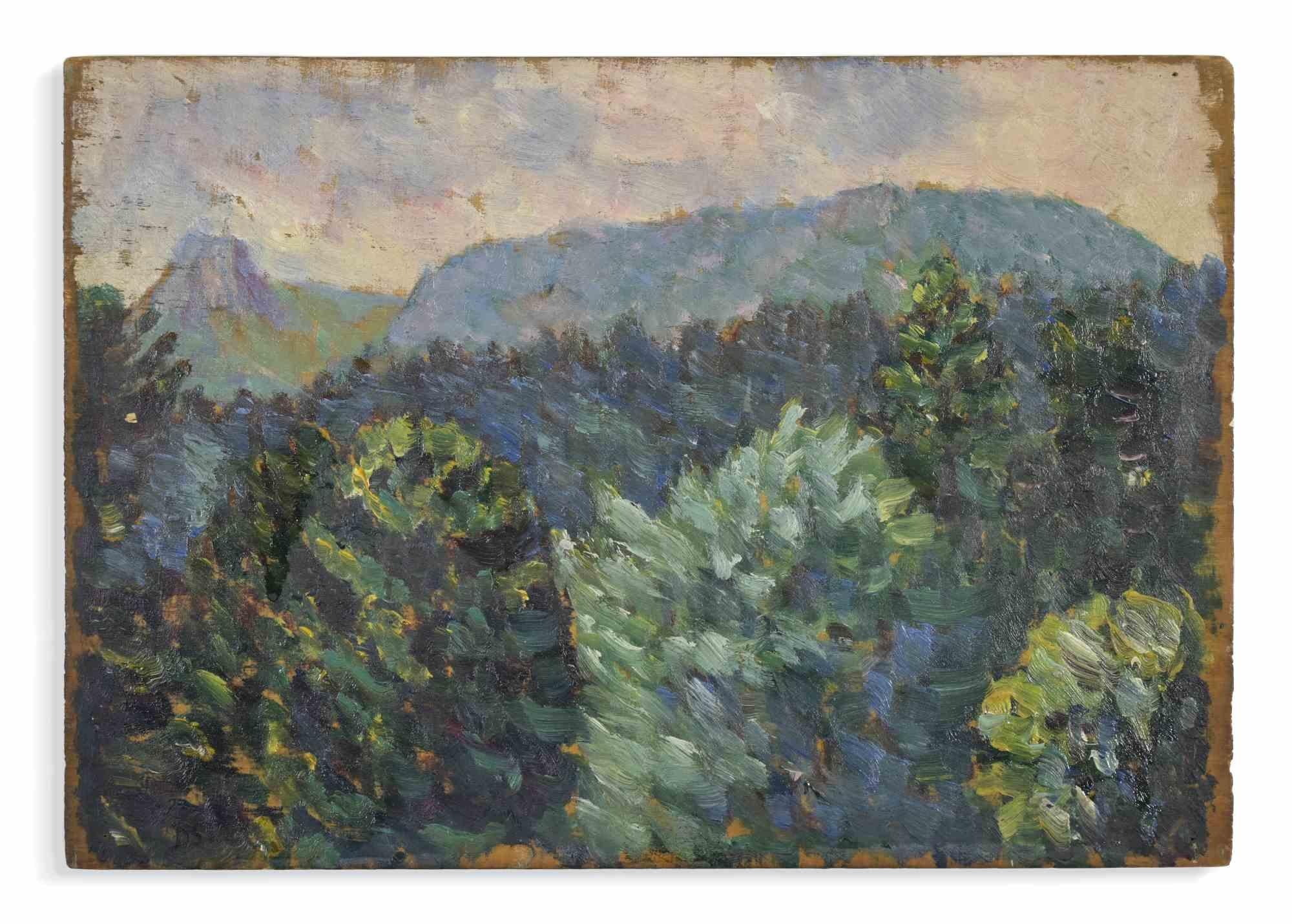 Trees è un'opera d'arte moderna realizzata da Jean Dreyfus-Stern negli anni Trenta.

Olio su pannello di legno.

Buone condizioni.