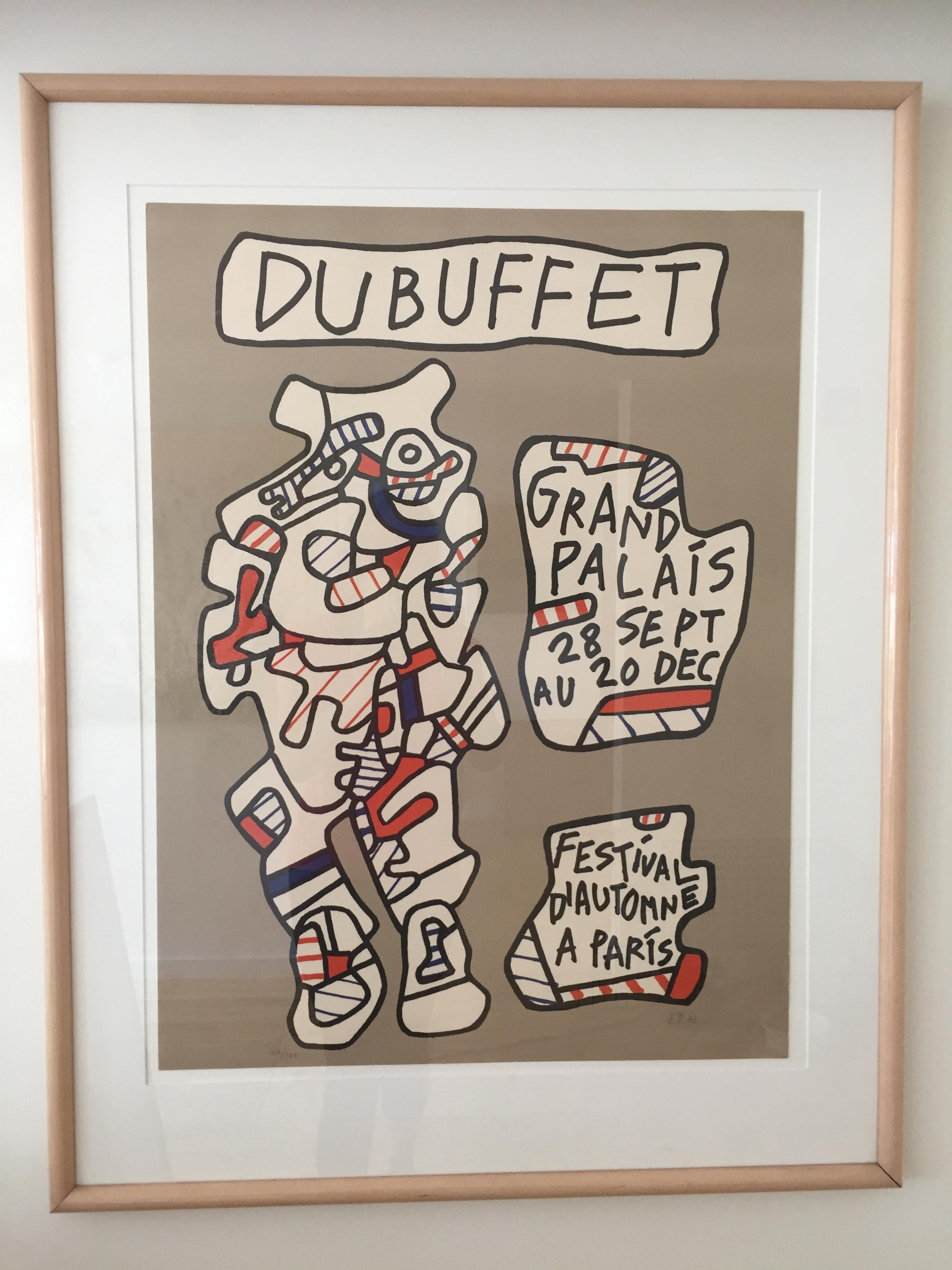 Jean Dubuffet Figurative Print - Grand Palais Signed Numbered Modern Master Lithograph