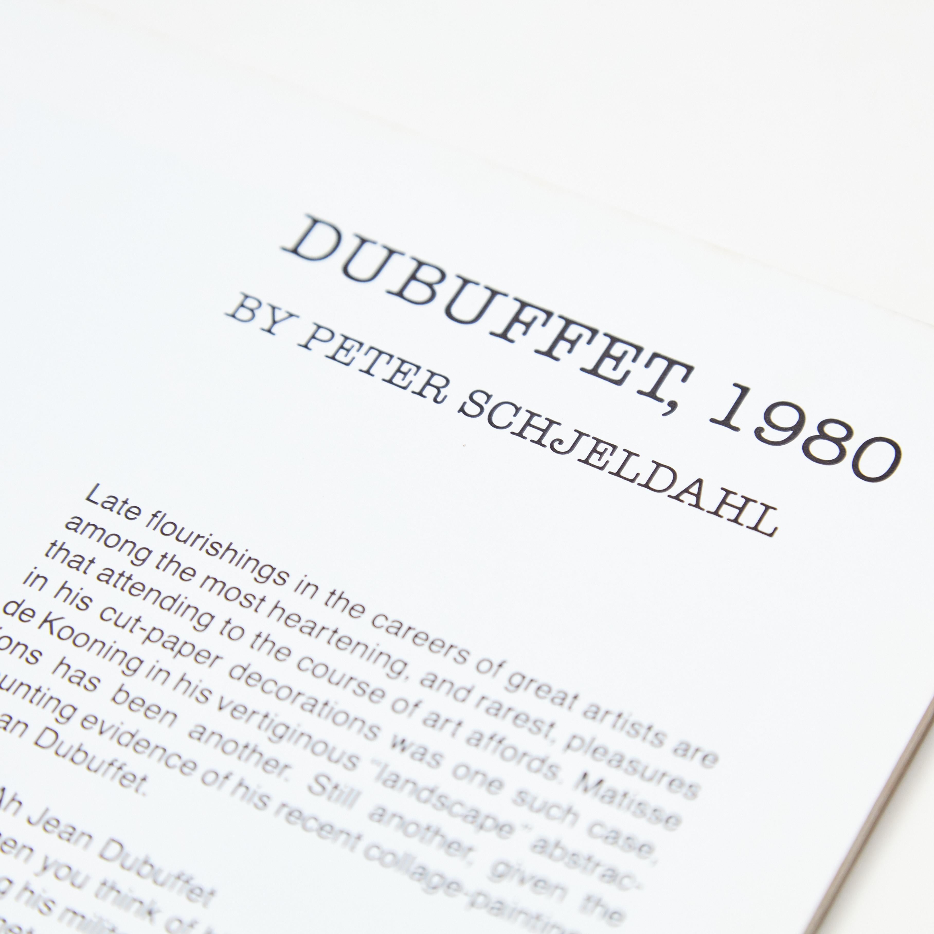 Jean Dubuffet Book 'Brefs Excercices D'ecole Journalière', circa 1980 For Sale 1
