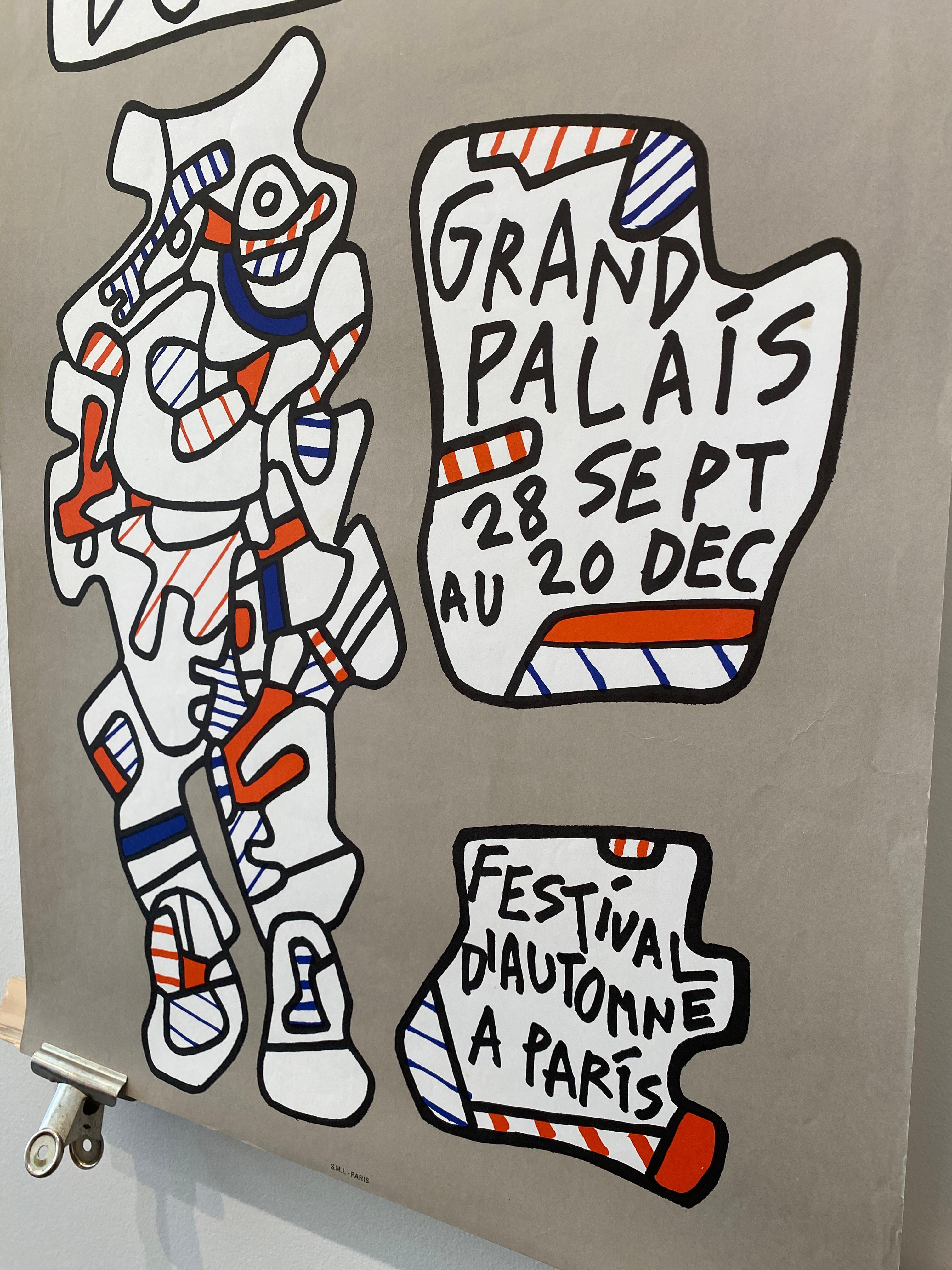 Jean Dubuffet, 'Festival D'automne a Paris' Original Vintage Exhibition Poster im Angebot 7
