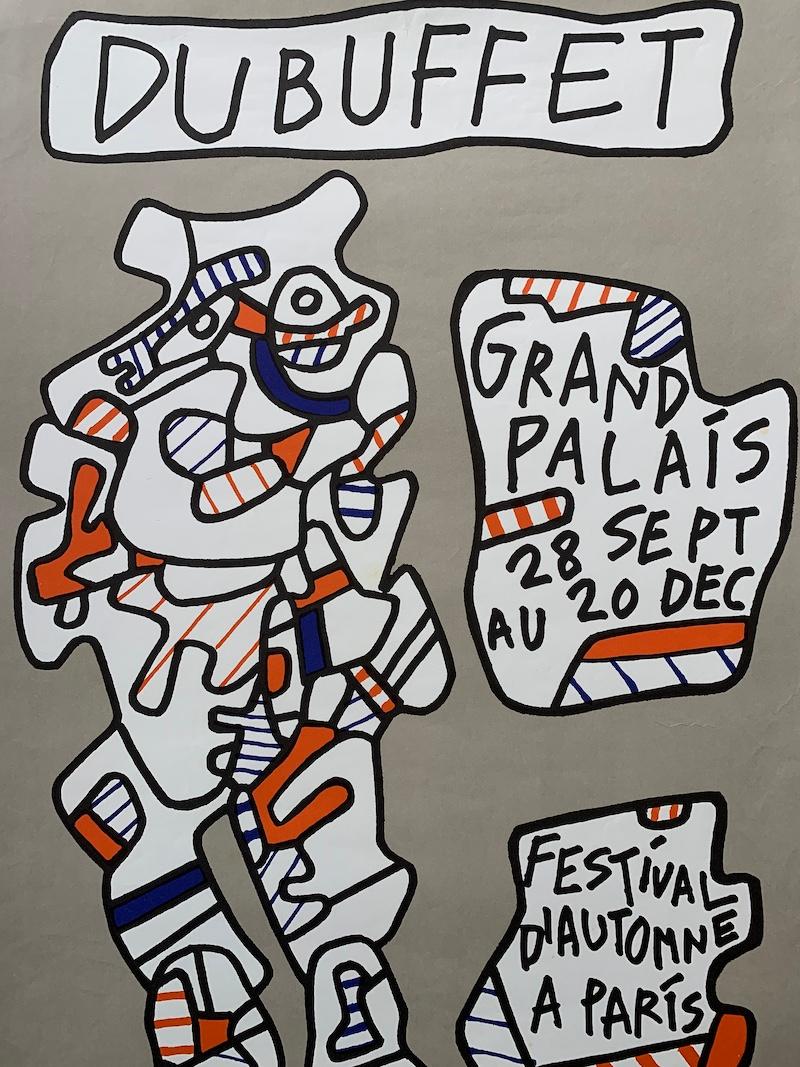 Mid-Century Modern Jean Dubuffet, 'Festival D’automne a Paris' Original Vintage Exhibition Poster For Sale