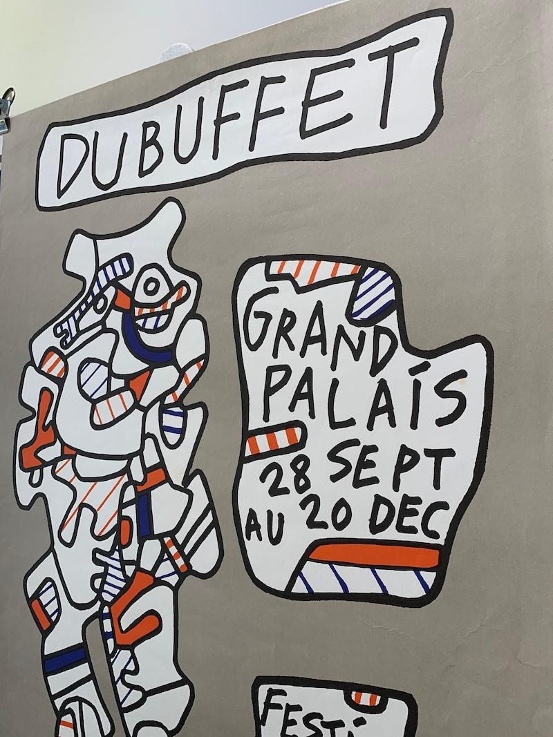 Jean Dubuffet, 'Festival D’automne a Paris' Original Vintage Exhibition Poster In Good Condition For Sale In Melbourne, Victoria