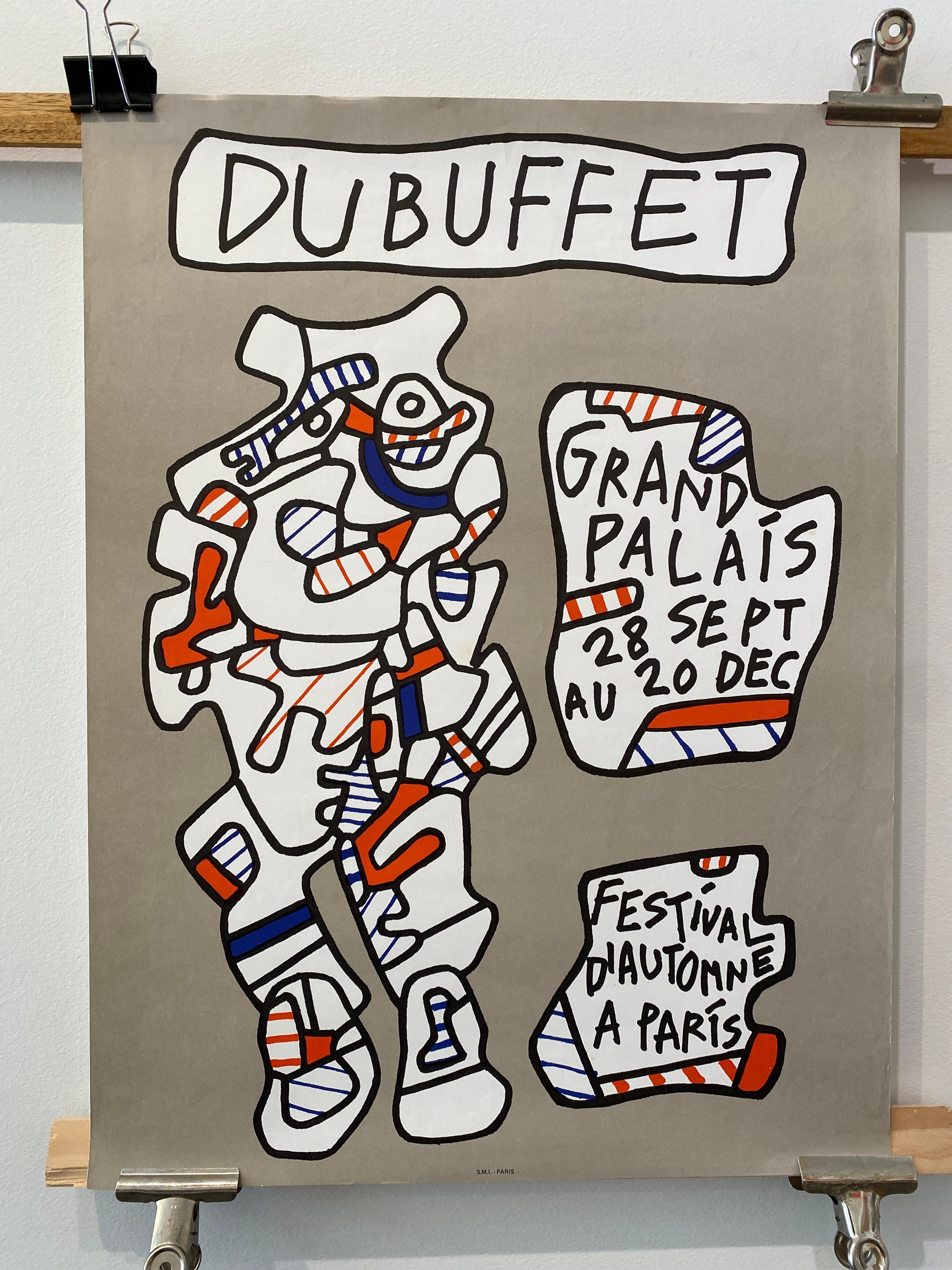 Jean Dubuffet, 'Festival D'automne a Paris' Original Vintage Exhibition Poster (Papier) im Angebot