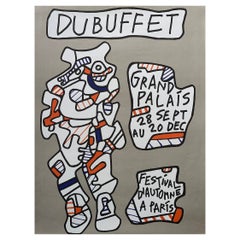 Jean Dubuffet, 'Festival D'automne a Paris' Original Vintage Exhibition Poster