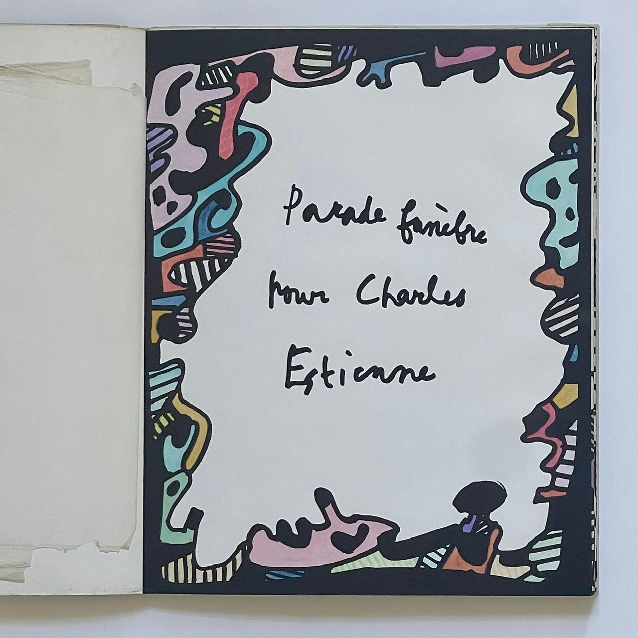 Jean Dubuffet, Parade Funebre Pour Charles Estienne, 1967 In Good Condition In London, GB