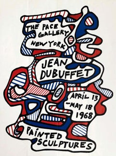 1960s Jean Dubuffet Pace Gallery poster (Jean Dubuffet prints) 