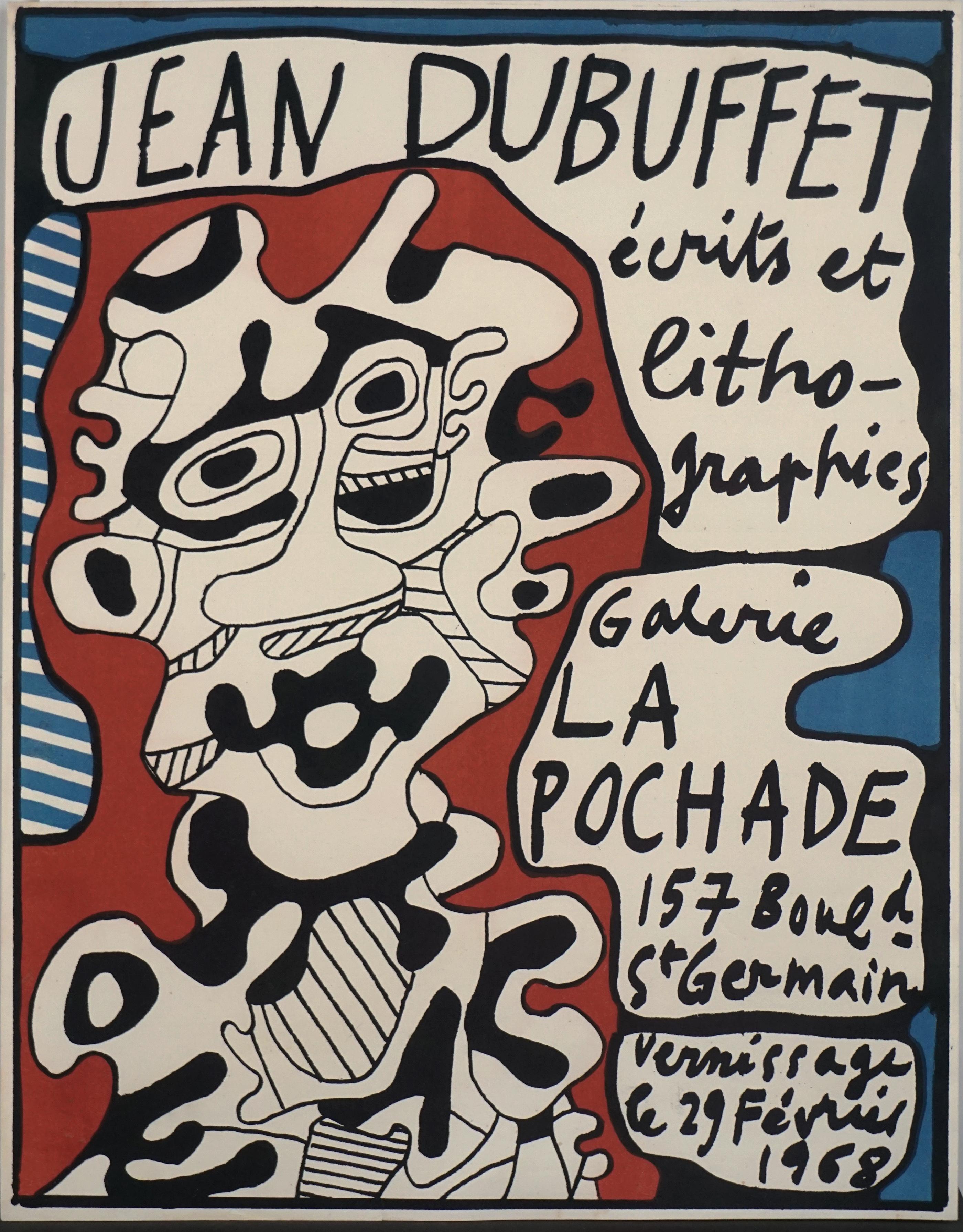 1968 Jean Duffet Ecrits et Lithographies - Galerie La Pochade  - Print by Jean Dubuffet