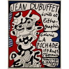 Cartel original de 1968 de Jean Dubuffet - Ecrits et lithographies en París