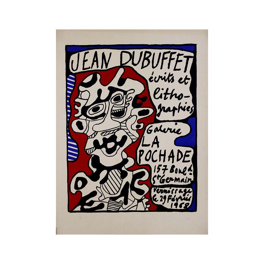 1968 Serigrafia originale di Jean Dubuffet - Ecritte e litografie in vendita 2