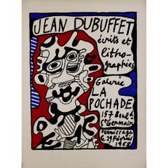 1968 Serigrafía original de Jean Dubuffet - Ecrits et lithographies