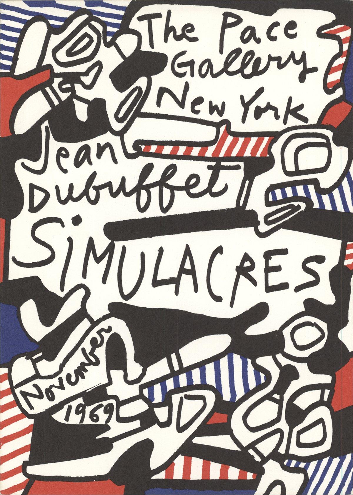 1969 After Jean Dubuffet 'Simulacres-Deck of 50 cards' Modernism Multicolor
