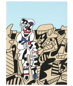 1974 Jean Dubuffet 'Inspection of the Territory' Modernism Multicolor, Brown USA
