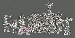 Vintage 1974 Jean Dubuffet 'Le Libre Echange' Serigraph