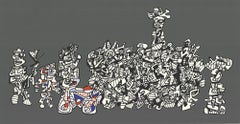 1974 Jean Dubuffet: Serigraphie „Le Libre Echange“, 1974