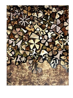 d'après Jean Dubuffet - Fleurs - Pochoir