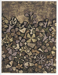 (after) Jean Dubuffet - "Jardin de quitte vite" pochoir