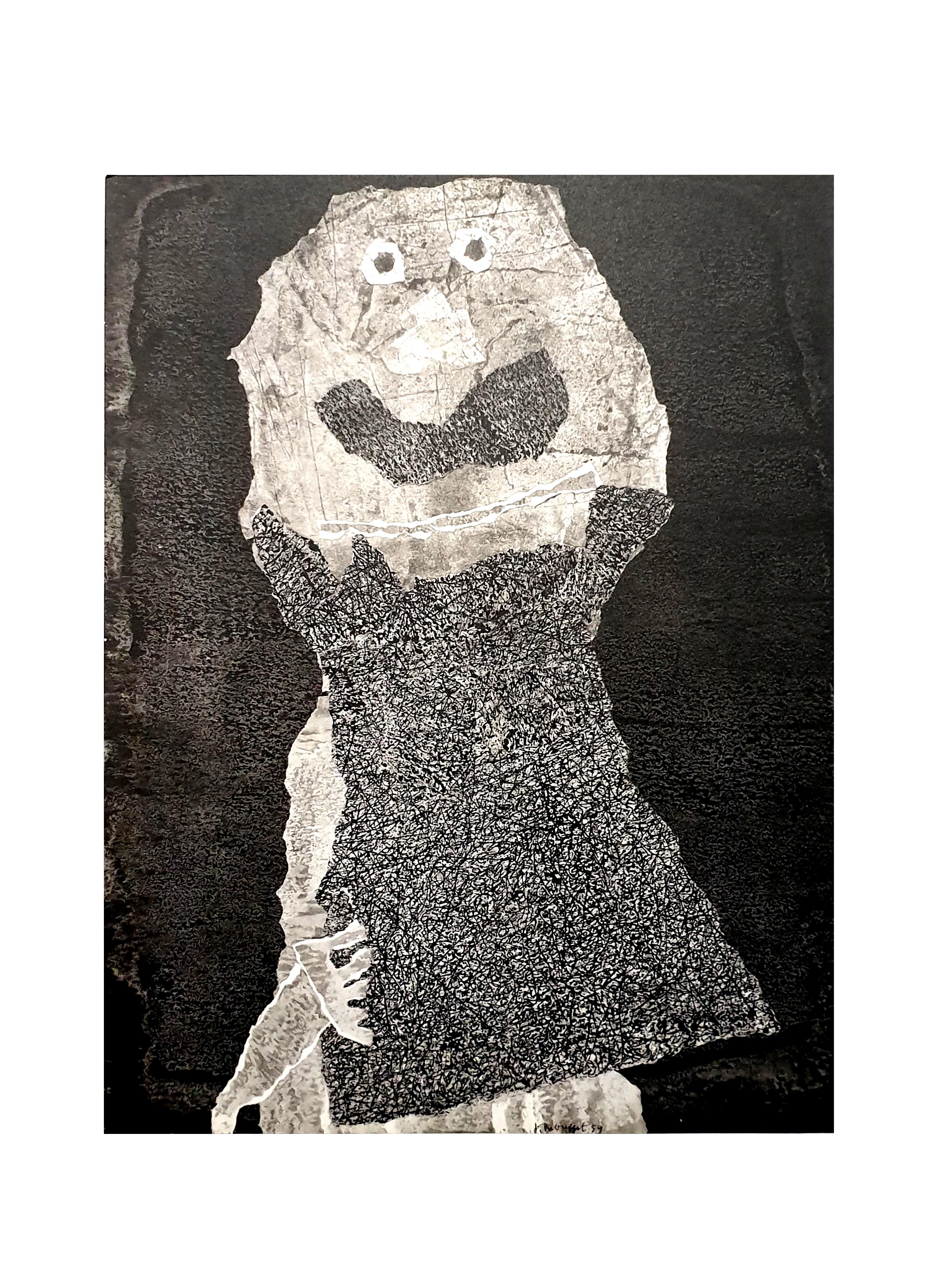 nach Jean Dubuffet - Mann - Pochoir
1960
Abmessungen: 32 x 25 cm 
Ausgabe: G. di San Lazzaro.
Aus der Kunstzeitschrift XXème siècle
Unsigniert und nicht nummeriert wie ausgestellt