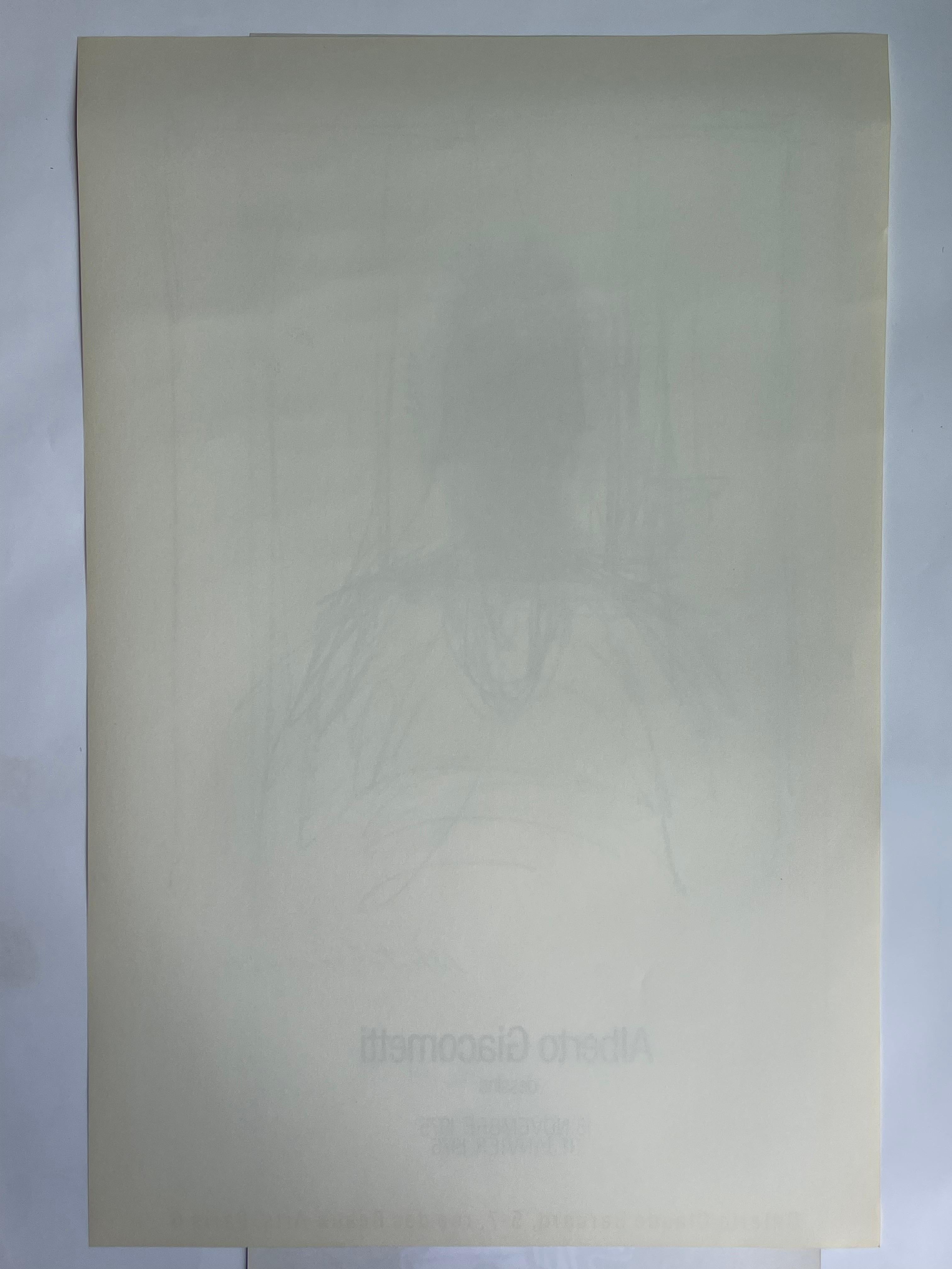 Alberto Giacometti, raro cartel original de época en venta 4