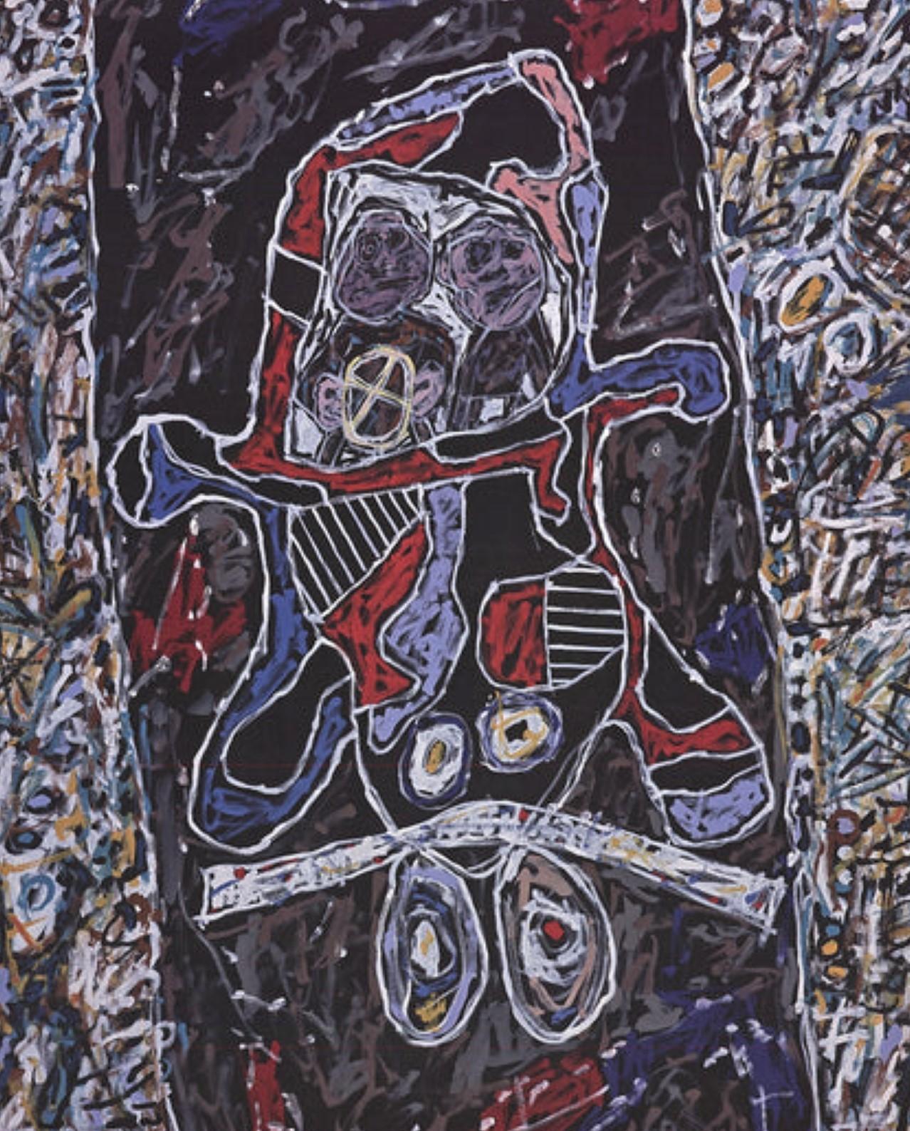 Automobile A La Route Noire By Jean Dubuffet For Sale 1