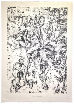 Boue et rovines - Original Lithograph by Jean Dubuffet - 1959