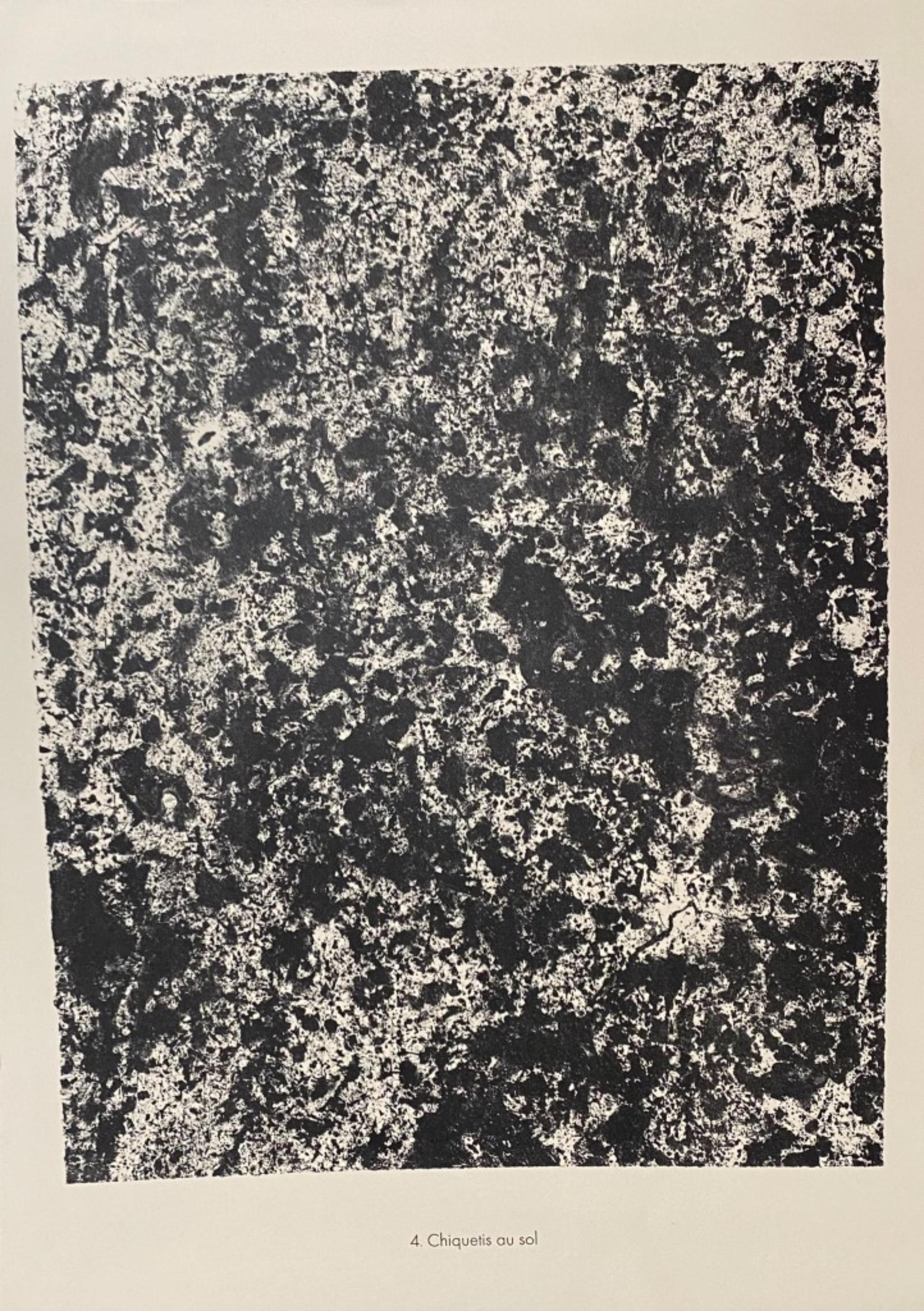 Chiquetis au Sol - Original Lithograph by Jean Dubuffet - 1959