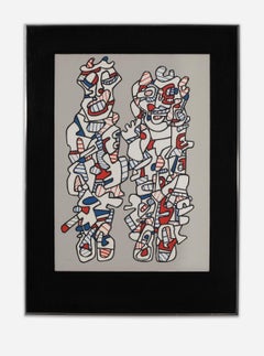 "Délégation", 1974, Original Hand Signed and Numbered Screenprint