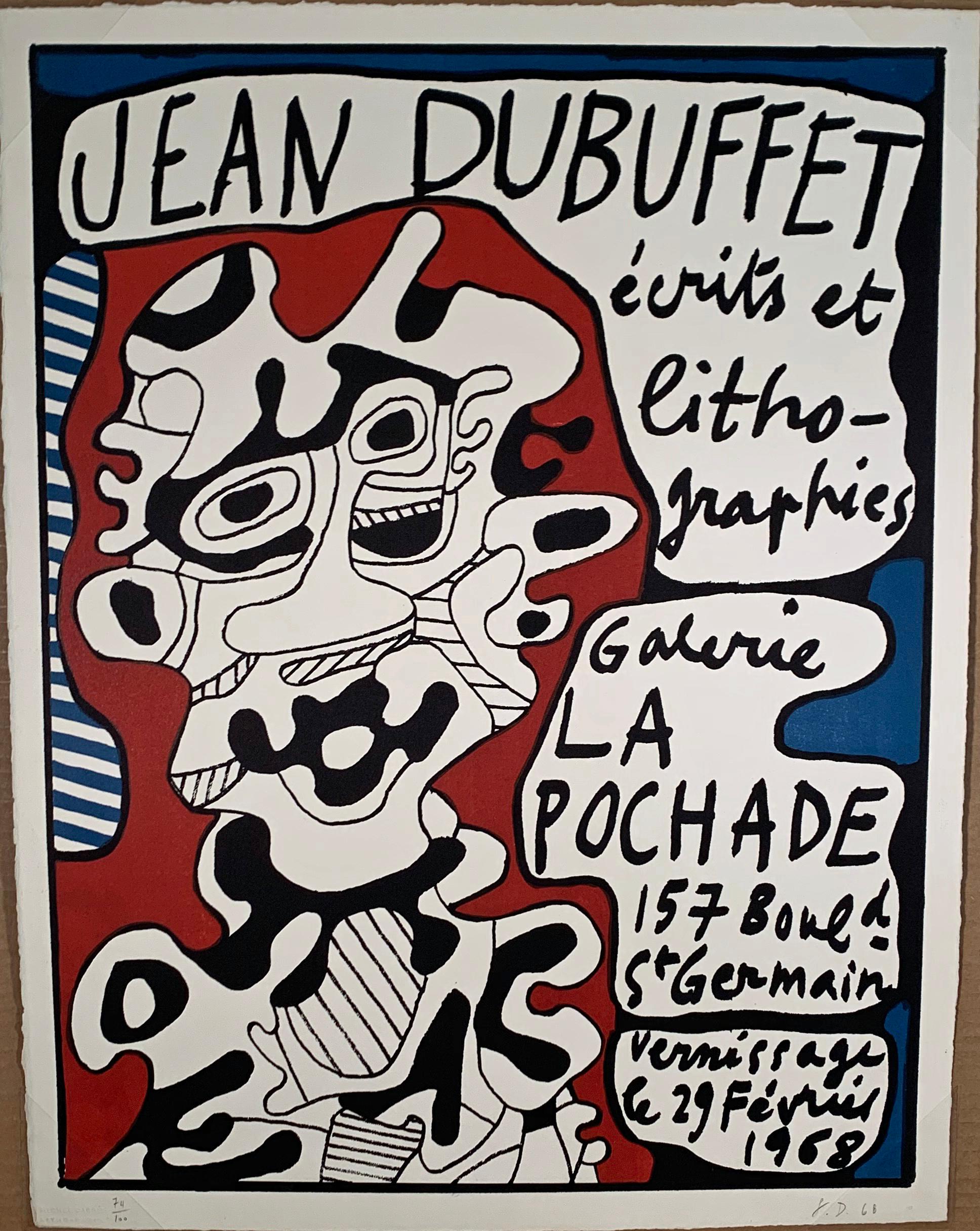 Jean Dubuffet Abstract Print - ECRITS ET LITHOGRAPHIES - GALERIE LA POCHADE