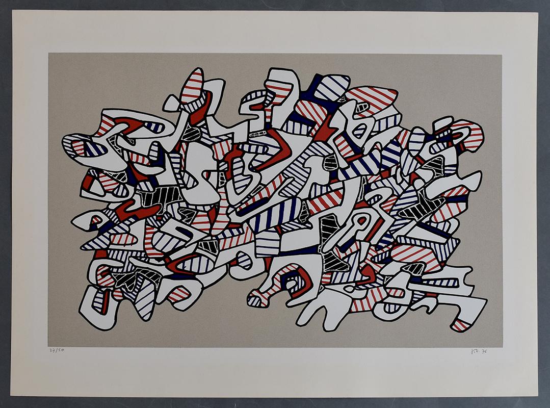 Galloping Race, from: Fables -  French Urban Street Art Pop Art - Print by Jean Dubuffet