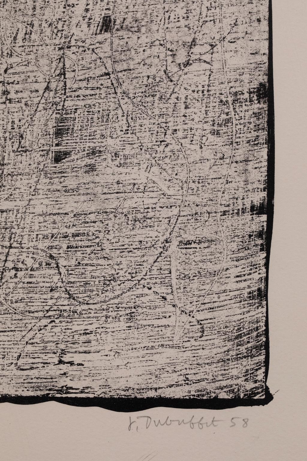 Jean Dubuffet Lithograph Art Brut 