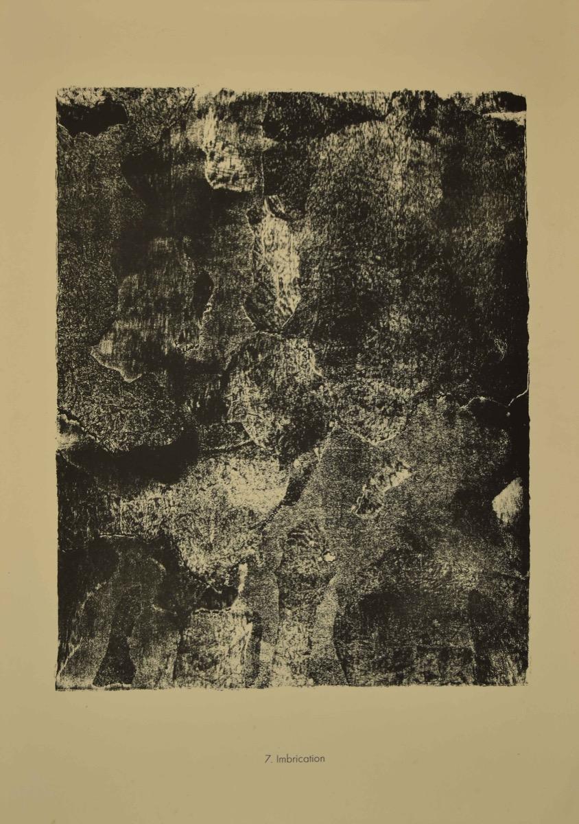 Imbrication is an original lithograph on watermarked paper "Arc". Abstract composition by the French artist Jean Dubuffet. 

From the album of "Cites et Chaussees" (1953-1959). In excellent conditions.

Ref: Cat. W. n° 605 / Cat. S. n°412. Edition