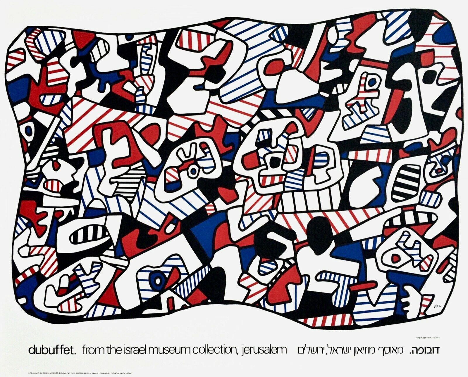 Jean Dubuffet Figurative Print - Dubuffet, Israel Museum 1978