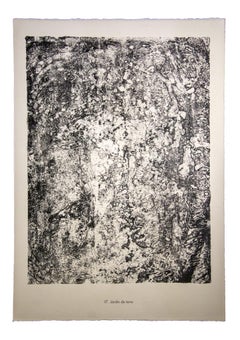 Jardin de terre - Lithographie originale de Jean Dubuffet - 1959