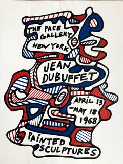 Affiche de la galerie Jean Dubuffet Pace des années 1960 (impressions de Jean Dubuffet) 