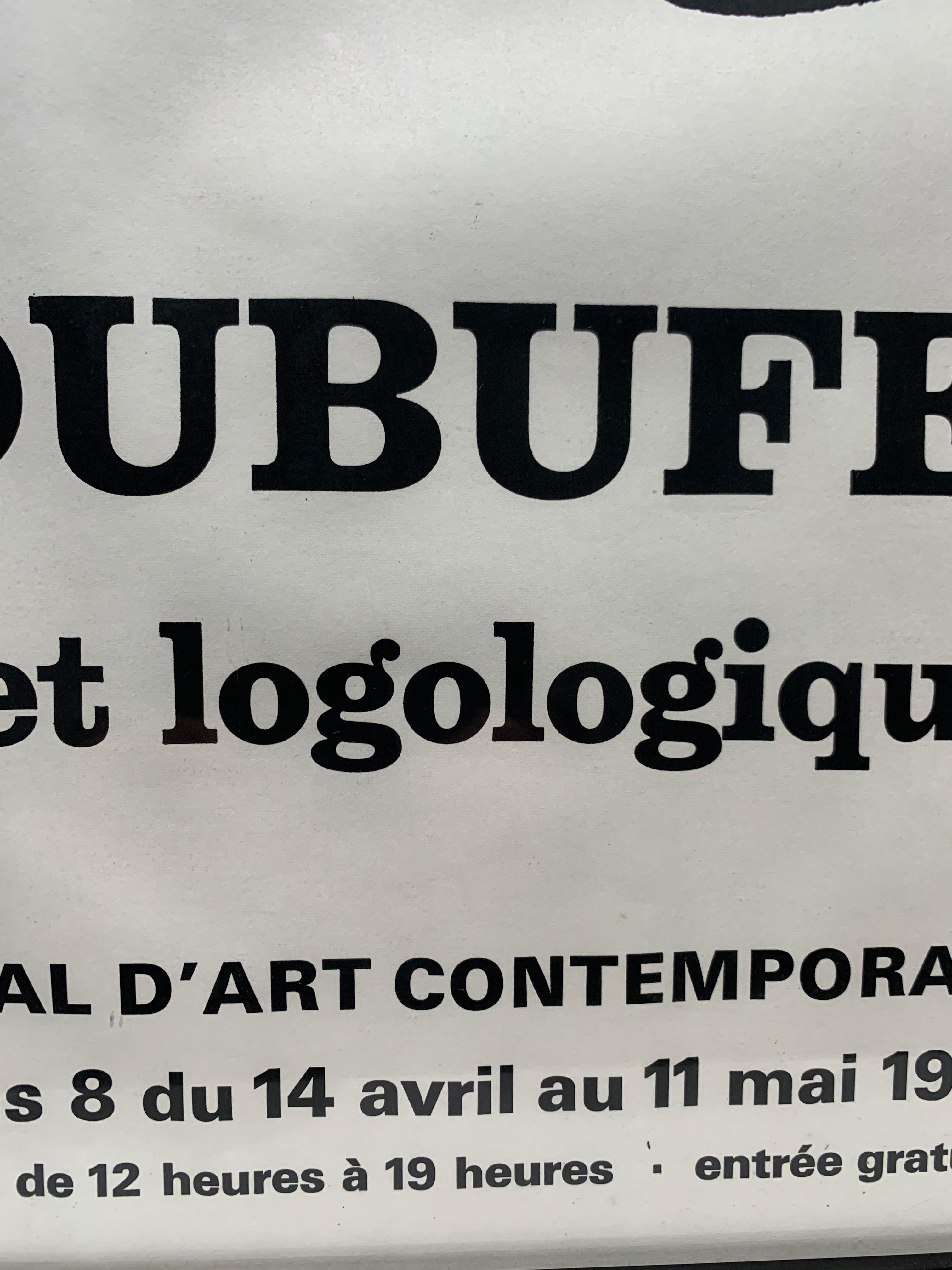 Ausstellungsplakat „Je Jean Dubuffet“, 1970 im Angebot 2