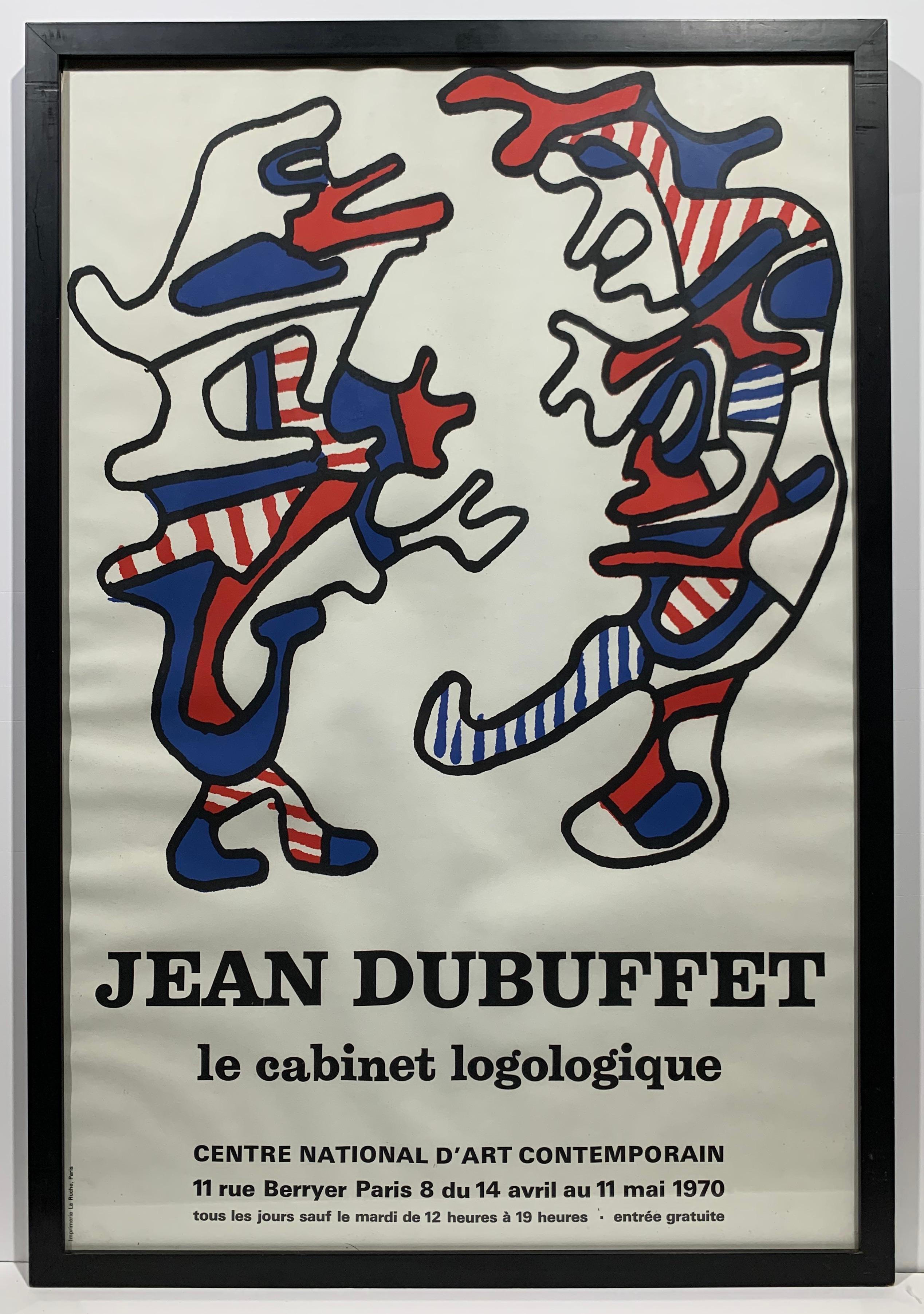 Jean DUBUFFET
Zwei Zeichen, 1970
Originales lithografisches Plakat für die Ausstellung "Das logologische Kabinett" 1970 im Centre National d'Art Contemporain
Abmessungen: 69 x 48 cm