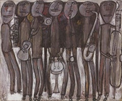 Jean Dubuffet 'New Orleans Jazz Band' 1990- Vintage Modern