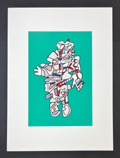 Jean Dubuffet - Protestator (from the Présences Fugaces series) - 1973