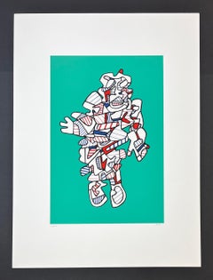 Jean Dubuffet - Protestator (aus der Serie Présences Fugaces) - 1973