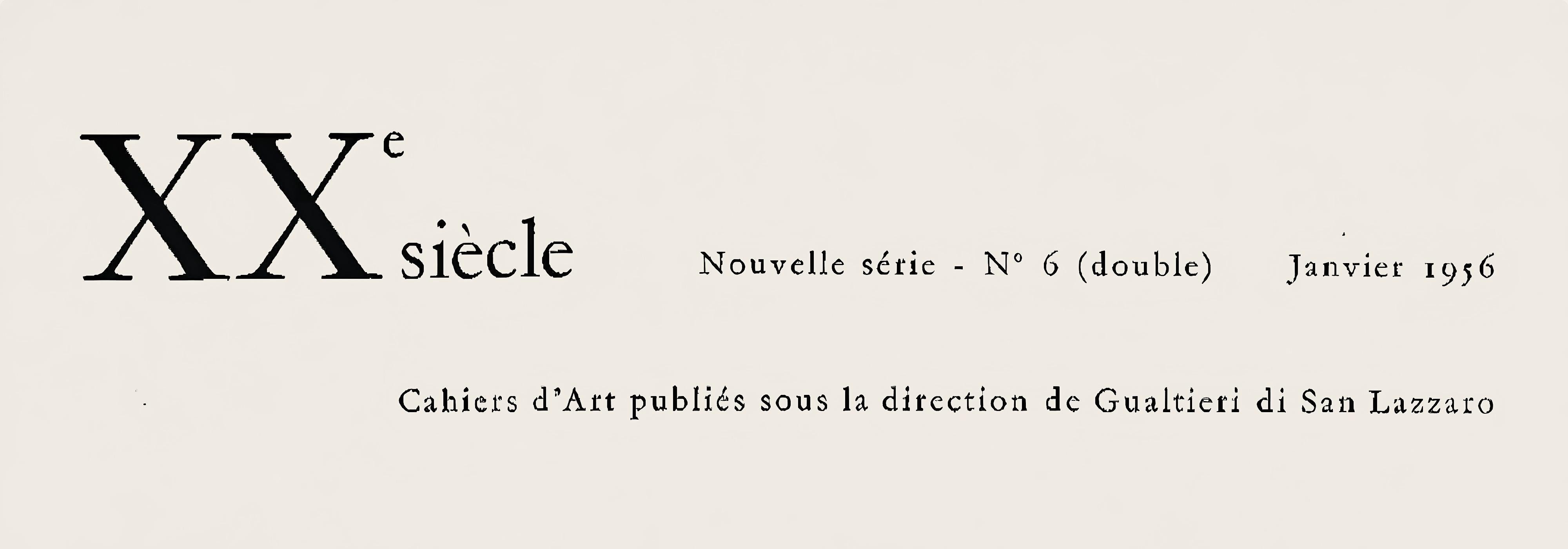 Jean Dubuffet, Der Zeremonienmeister, aus XXe Siecle, 1956 im Angebot 5