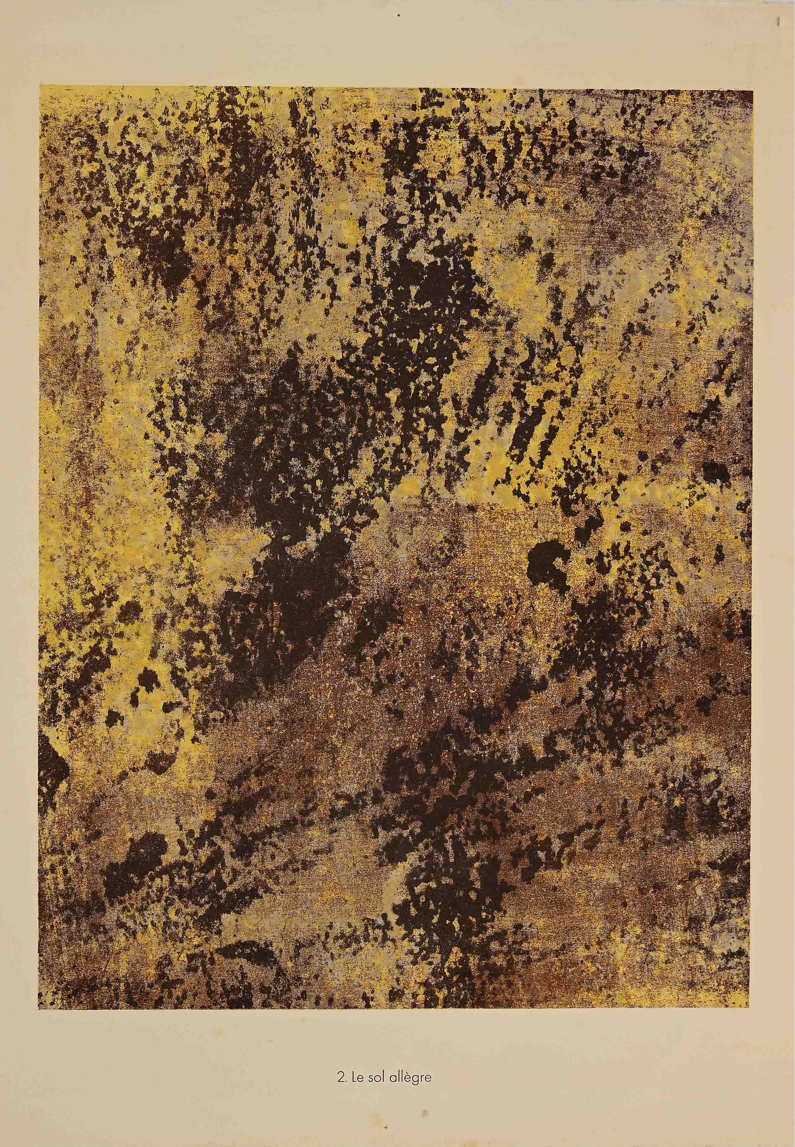 Le Sol Allgre - Lithographie originale de Jean Dubuffet - 1959