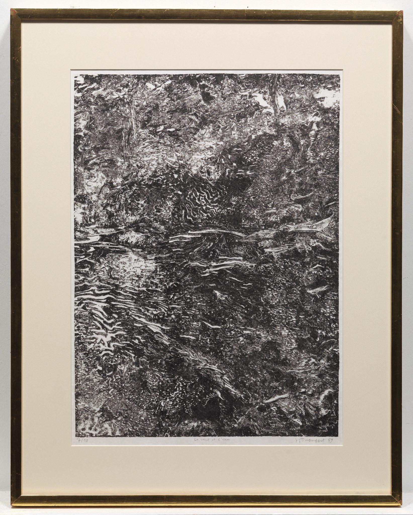 Le vent et l'eau - Print by Jean Dubuffet