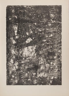 L'Eau Dévastatrice - Litografia di Jean Dubuffet - 1959