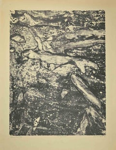 Les Squales - Lithographie de Jean Dubuffet - 1959