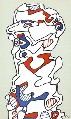 Lithographie originale de Jean Dubuffet