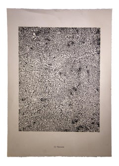 Nervures - Original Lithograph by Jean Dubuffet - 1959
