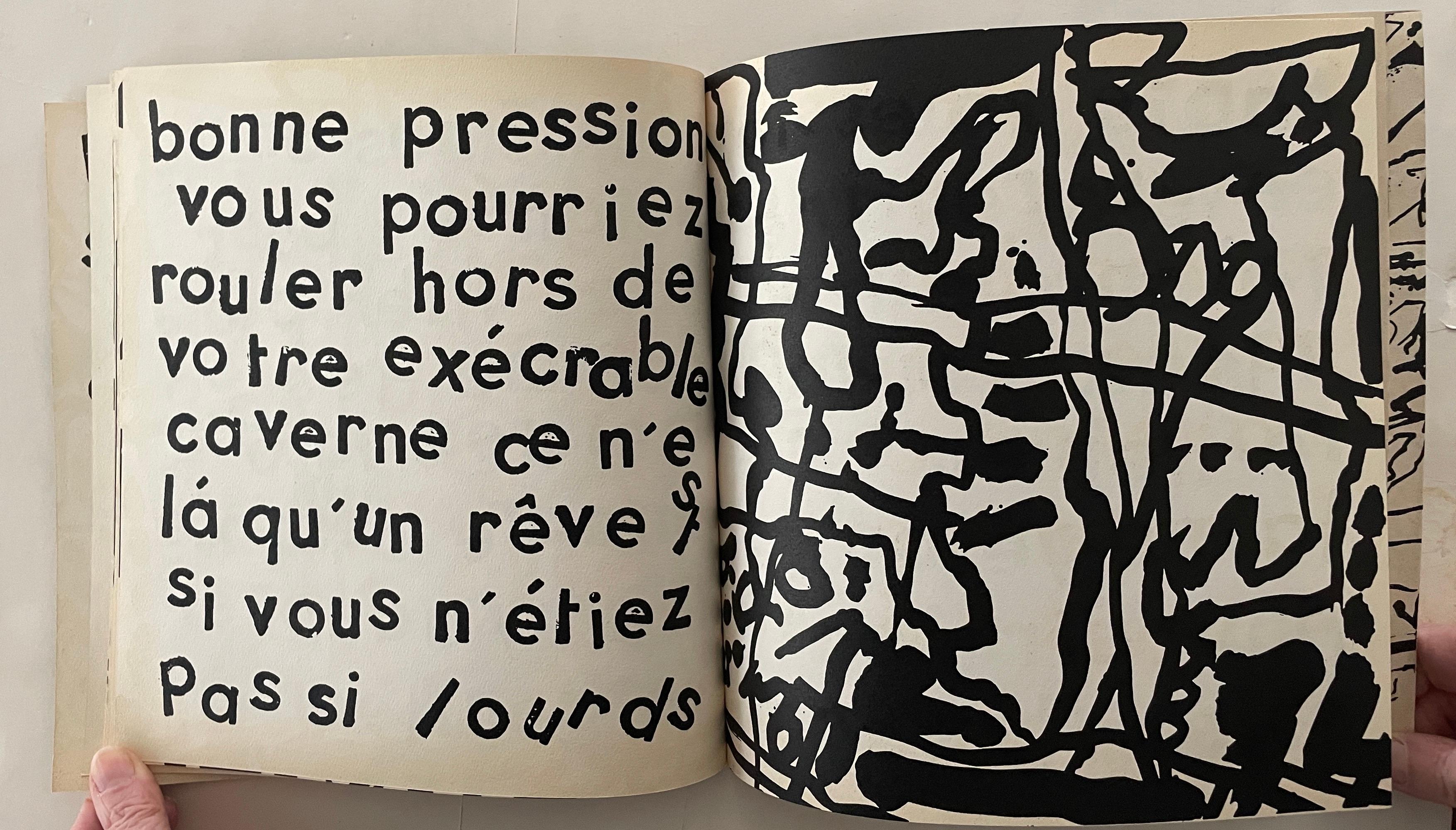 Oreilles gardees, by P.A. Benoit. Paris: PAB, 1962.  - Abstract Print by Jean Dubuffet