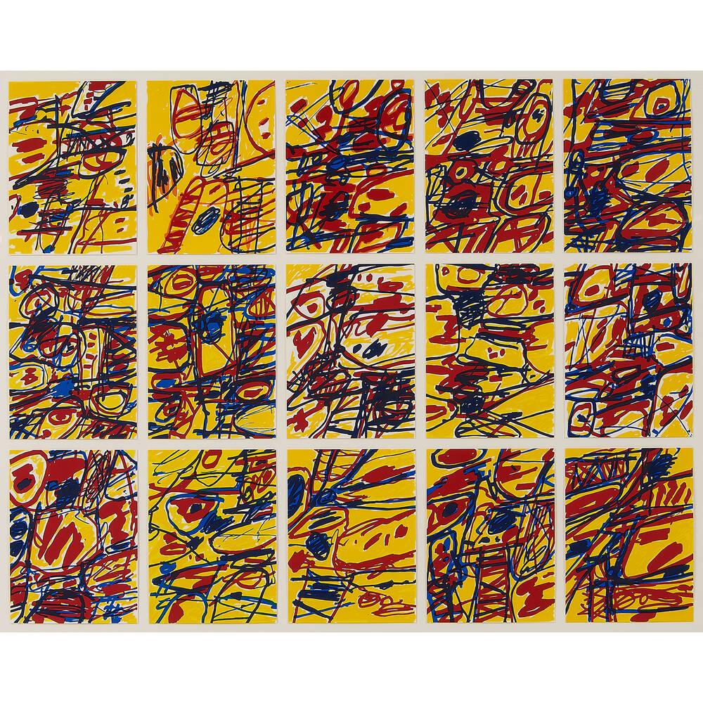 Oriflammes (Abstrakt), Print, von Jean Dubuffet