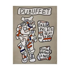 Original 1973 Jean Dubuffet Festival d'Automne Original poster